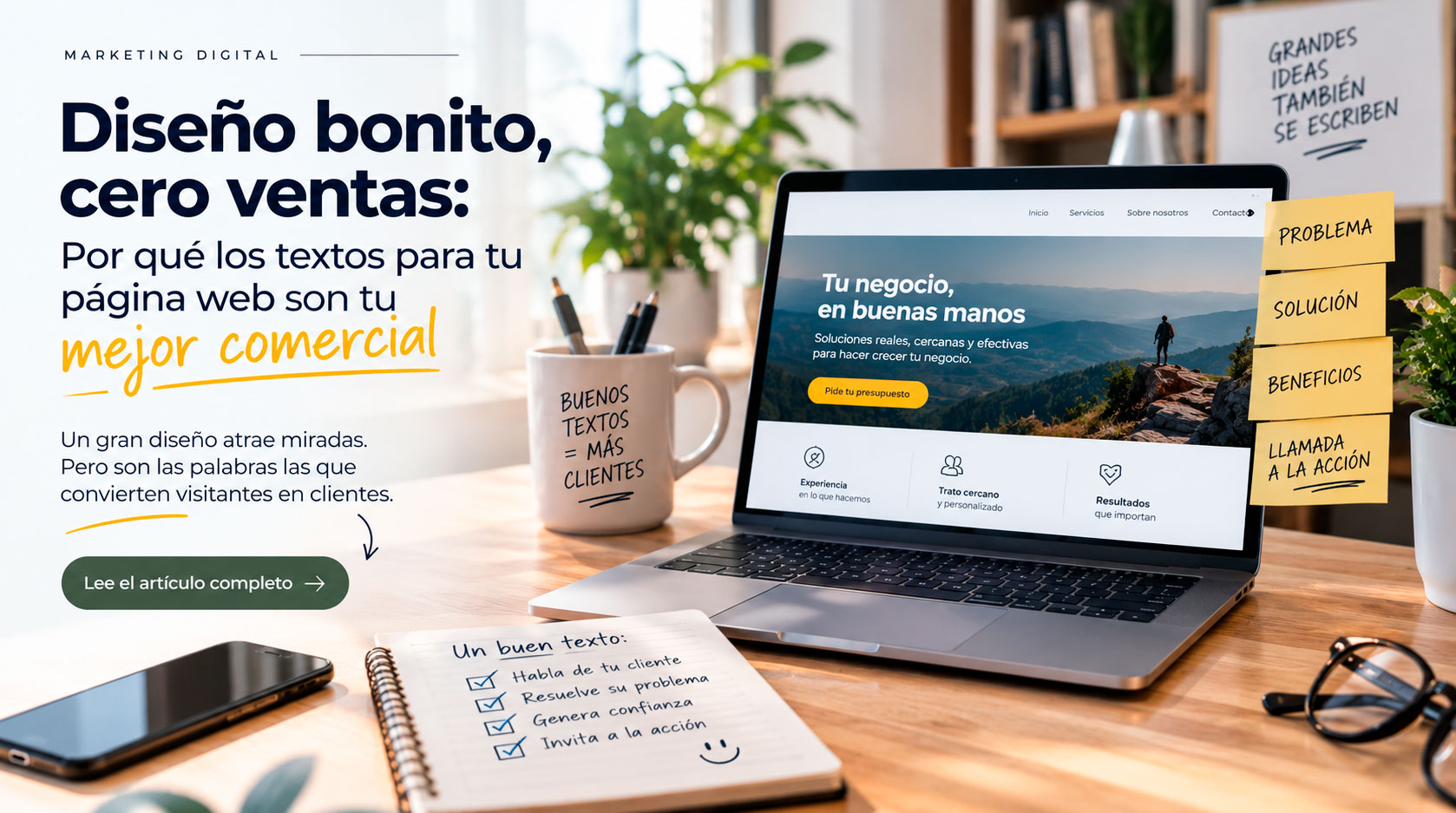 textos para tu página web